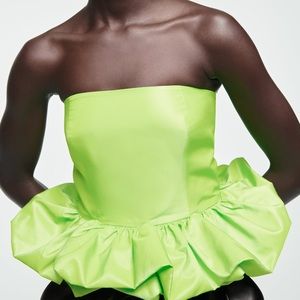 Zara Green Limited Edition Voluminous Top